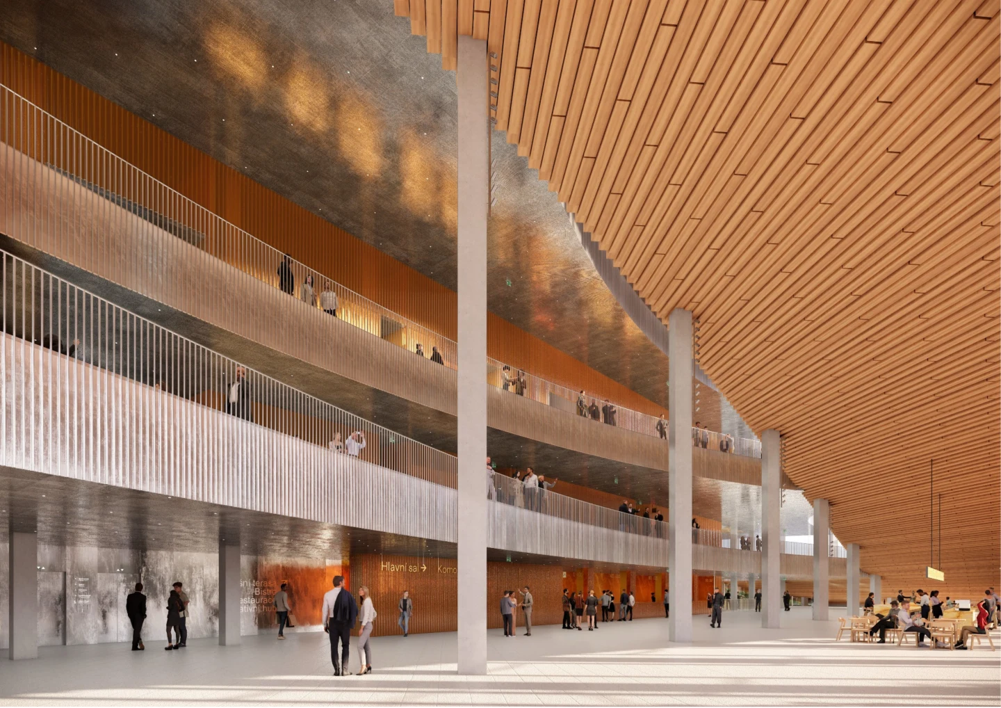 Vltava Philharmonic Hall — public foyer