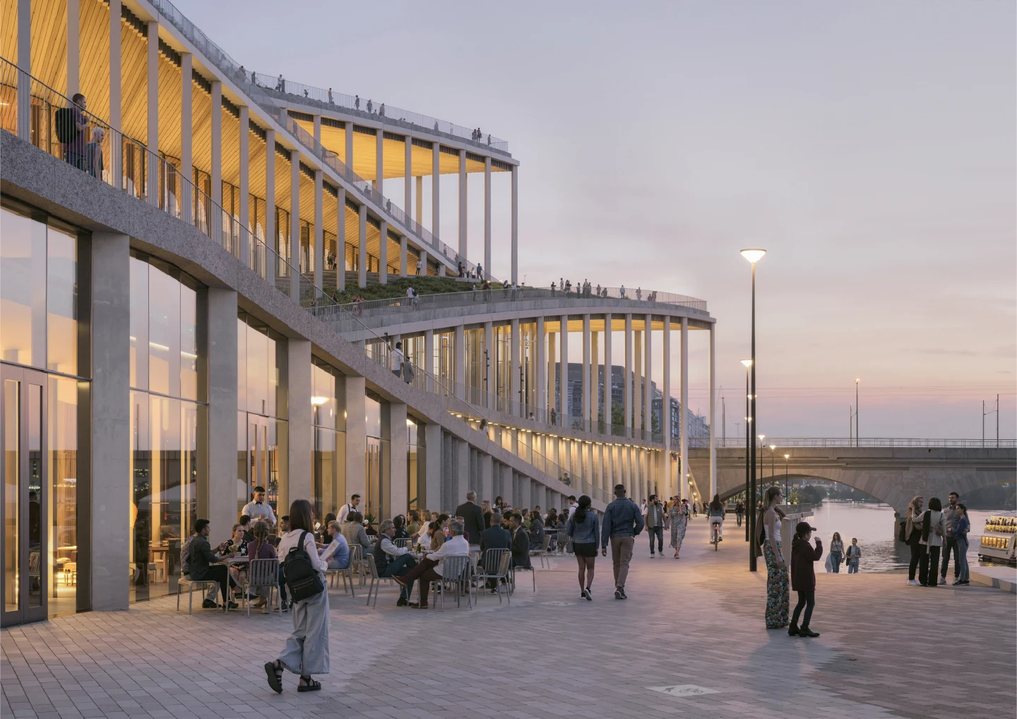 Vltava Philharmonic Hall — riverfront